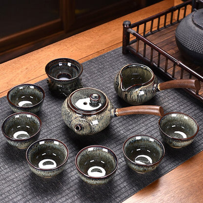 Ceramic chino Juego de té tetera Ceremonia Gaiwán Kung Fu Juez de téware de lujo Regalo - Tazas de Te Kitchen Drinkware