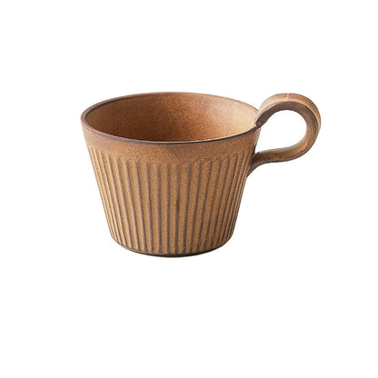 手作りのセラミックコーヒーマグレトロスタイルの陶器カップ
