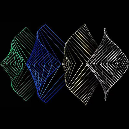 Atellani – Spinner à vent cinétique rotatif innovant, décompression, artisanat en métal, cadeaux, décoration de bureau, kinétrika Fibonacci 