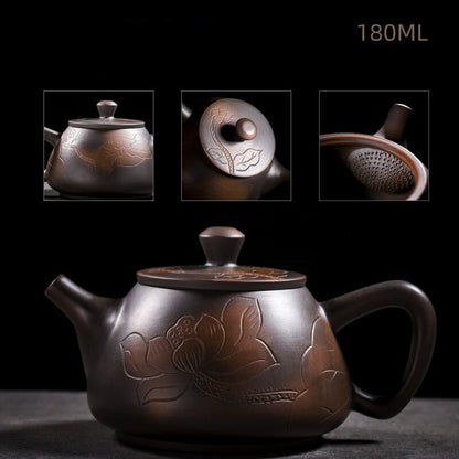 Jianshui Potter Pot Pot Keramik Kung Fu Teapot Teh Kettle Handmade Teh Pembuat Teh Teh Set Teapot Kecil Set Teh Teh