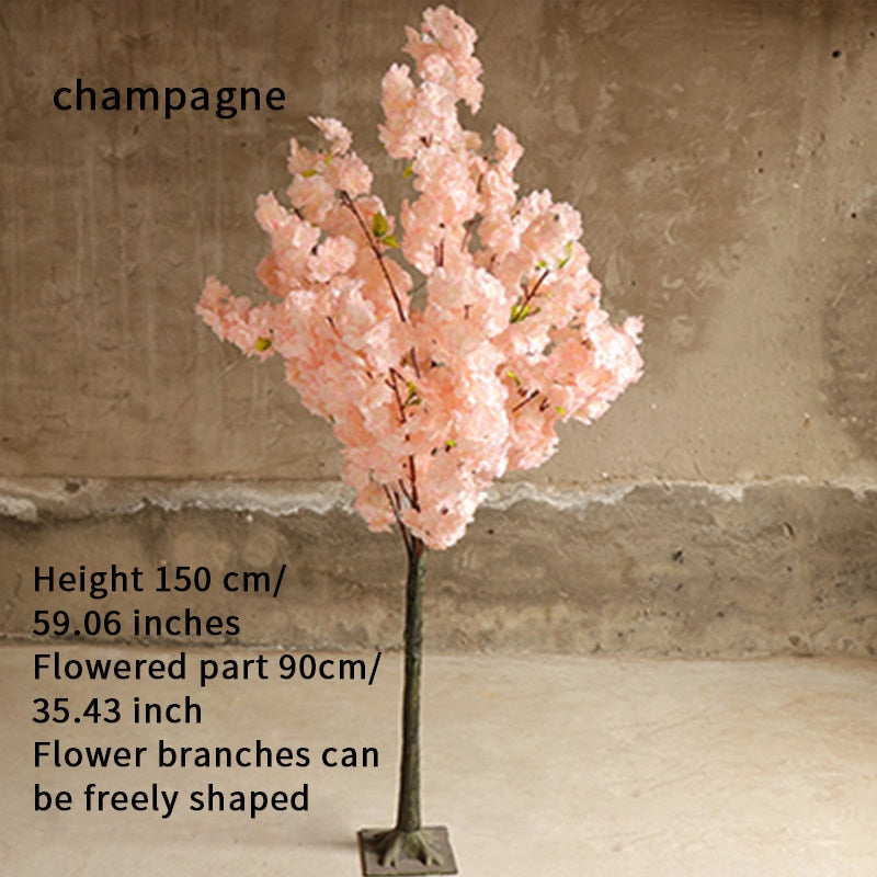 Konstgjorda körsbärsblomsträd bröllopsdekoration simulering blomma mall hotell party dekoration hem önskar träd dekoration