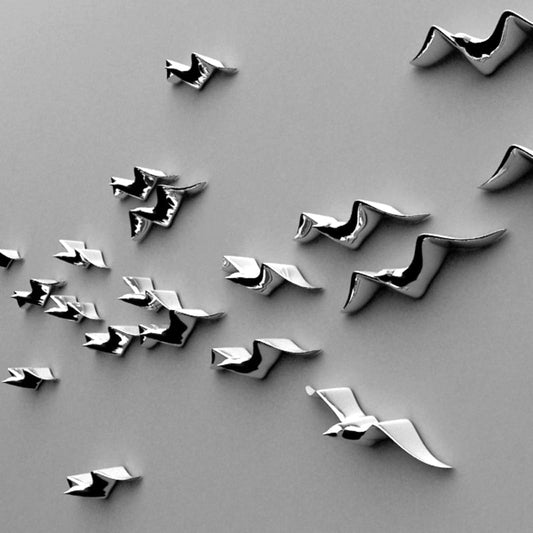Muro di uccelli gabbiano in ceramica muro sospeso decorazione del soggiorno accessori per ufficio accessori tv mobili di sfondo 3d statue moderna