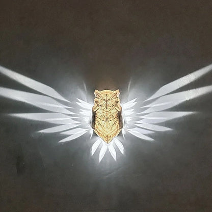 Lofytain LED Eläinten projektio -lampun pöllö leijona Eagle Night Light Animal Wall Sconce Study Makuuhuoneen sisustuskoristeet