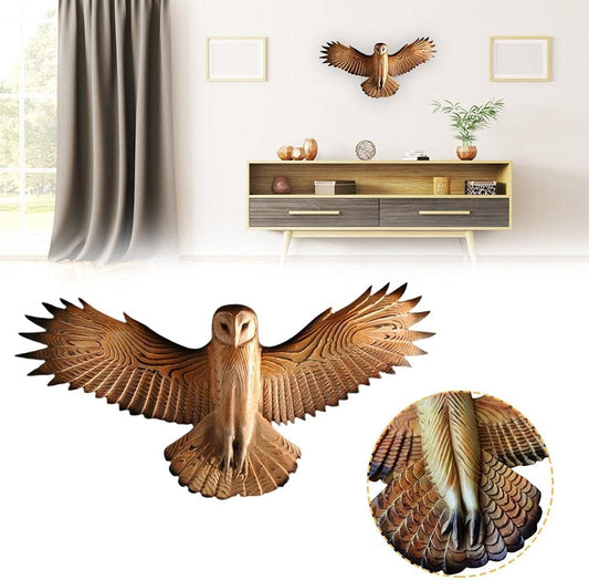 Burung Hantu Patung Dinding Seni Dinding Kerajinan Ruang Tamu Luar Ruang Kantor Home Dekorasi Rumah Burung Hantu Kerajinan Dekorasi Dinding Diy