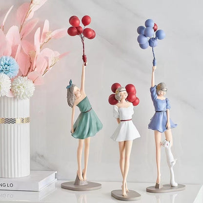 Современные милые воздушные шарики для девушек украшения домашние декор Статуи статуя офис настольные настольные статуэтки украшения книжного шкафа