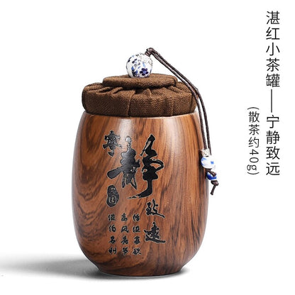 Piccolo tè a sabbia viola caddy imitazione in legno barattolo ceramico barattolo sigillo serbato