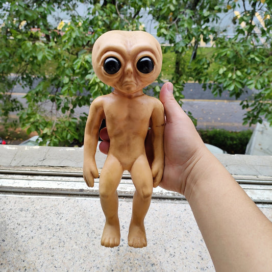 Realistic Full Body Latex Alien Dolls Death Autopsy Prop UFO Roswell Haunted House Lil Mayo Area 51 Halloween Decoration Props