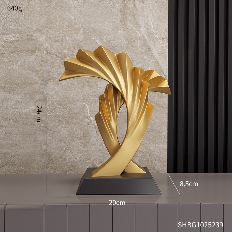 Goldskulpturen und -figuren, Feng Shui-Bürozubehör, Adlerskulpturen und -figuren für Innendekorationen für Räume, Schreibtisch und Zuhause 