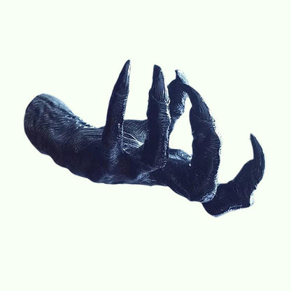 Gothic Witch&#39;s Hand Statues Creative Resin Ornament Aesthetic Wall Keys Hanging Rack Bag Hangers Wall Art Sculptures Home Decor