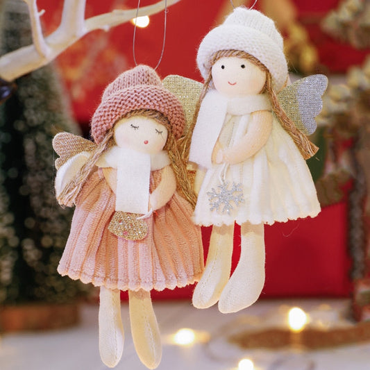 2024 Nyårspresent söt jul ängel docka Xmas trädprydnad noel deco juldekoration för hem Natal Navidad 2023 dekor