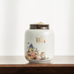 High-End-Keramik-Teedose mit großem Fassungsvermögen, Aufbewahrungsbehälter für den Haushalt, Reise-versiegeltes Teeglas, Kaffeepulver, Süßigkeiten, Gewürzkanister