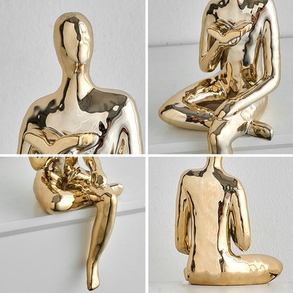 Resumo figuras decoração de estilo nórdico figuras de arte moderna ornamentos casas sala de estar em casa escultura decoração de arte
