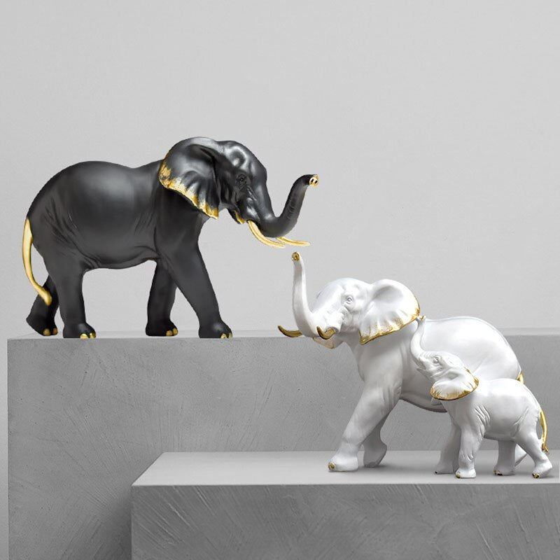 Resin Newspaper Elephant Statue Decor Figurines for Home offers Decor