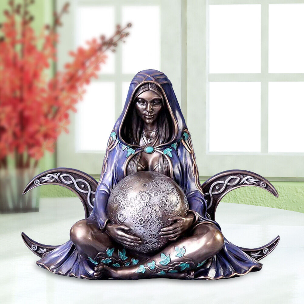 1pcs Ibu Bumi Patung Seni Resin Kraf Millennium Gaia Goddess Arca Luaran Seni Hiasan Hiasan Taman