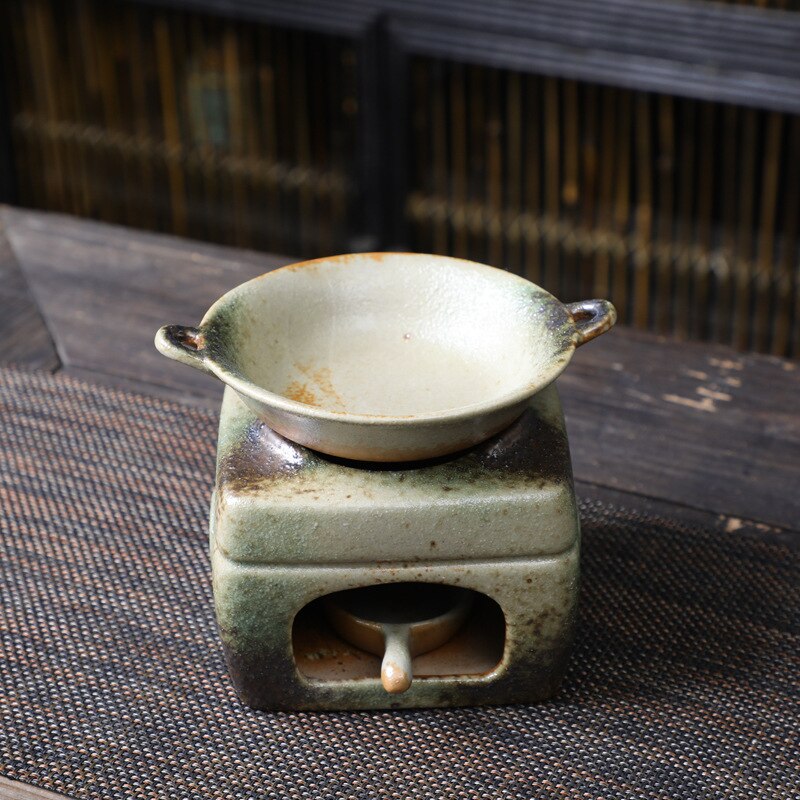 Quemador de incienso de cerámica mini estufa horno de incienso estufa horno casero de sándalo sándalo esencial suministro de té horno
