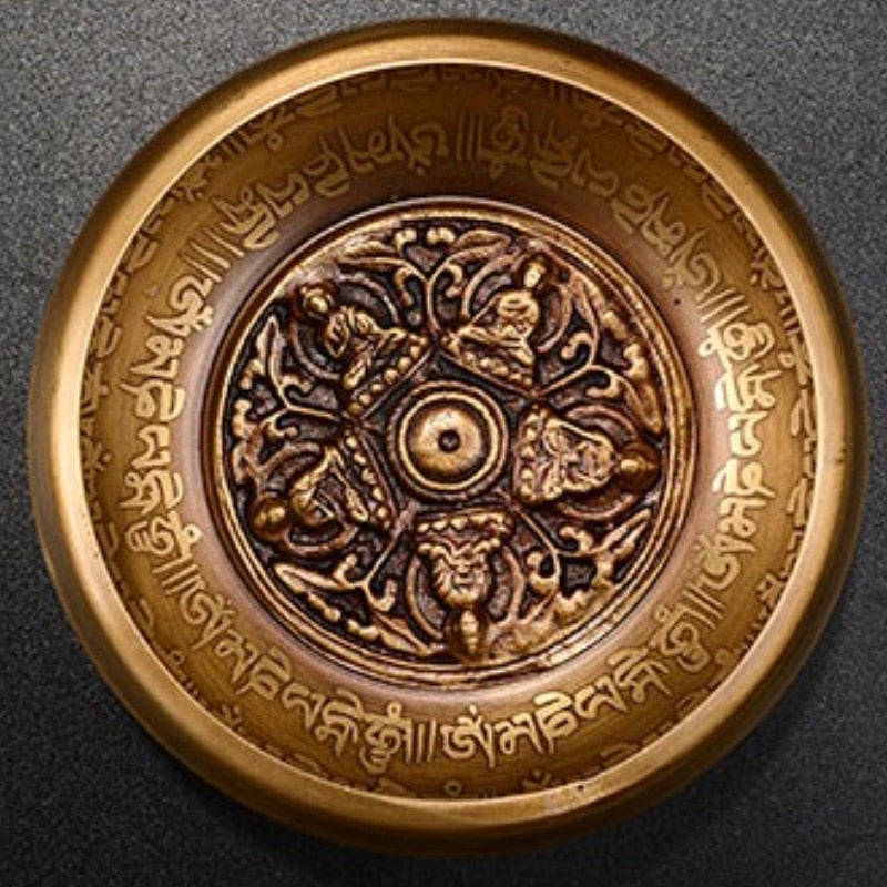 12 cm Nepal handgemaakte zangkommen set Boeddha mantra ontwerp Tibetan Sound Bowl voor yoga chantmeditatie decoracion