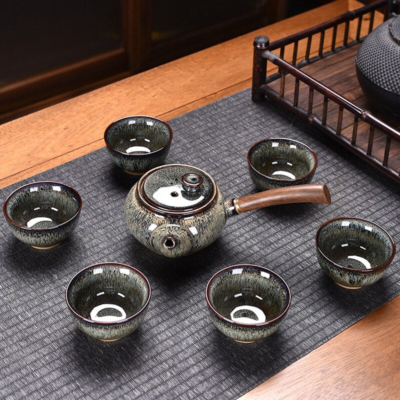 Service à thé chinois en céramique, théière De cérémonie Gaiwan, service à thé De luxe Kung Fu, cadeau, ustensiles De cuisine