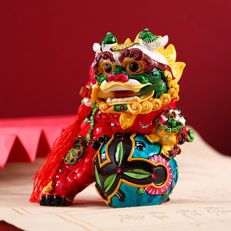 Merkmale des chinesischen Stils, Verbotene Stadt, kulturelles und kreatives Drache-Löwe-Souvenir, Ornament, kreativer Schmuck, Geschenk
