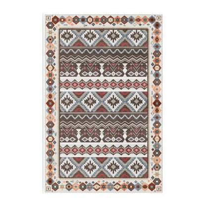 Karpet bohemian gaya etnis Amerika dekorasi ruang tamu karpet moroko vintage homestay kamar tidur dekorasi karpet tikar non-slip