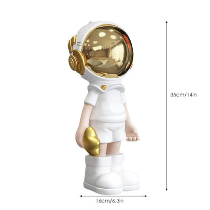 Artlovin Creative Resin Cartoon Astronaut Patung Rumah Hiasan Desktop Desktop Hiasan Arca