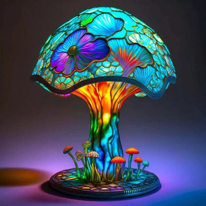 Serie di piante di funghi lampada da tavolo decorazione per casa ornamento in stile fantasy europeo