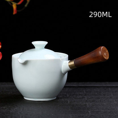Keraaminen lasi teekannu kiinalainen gongfu -teepot 360 kierto teevalmistaja Automaattinen yhden potin teekannu teetä varten