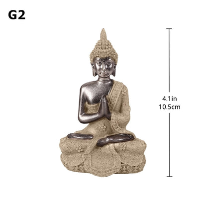 28 Style Miniature Buddha Statue Nature Sandstone Fengshui Thailand Buddha Sculpture Hindu Figurine Home Decorative Ornament 15