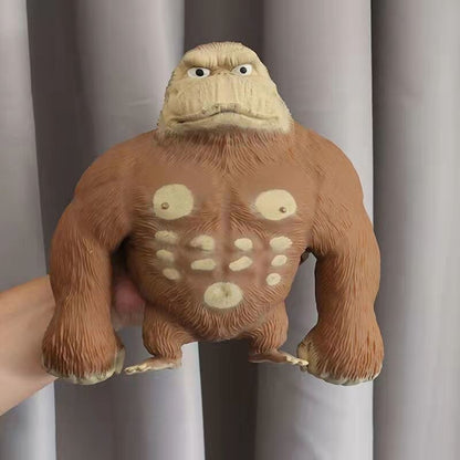 Arca Gorila Regangan Patung Menggilap Menarik Anti-Anxiety Pinch Melegakan Tekanan Mainan Lucu Kanak-kanak Toy Knead Sand Toy