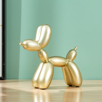 אמנות מודרנית נורדית שרף גרפיטי פסל בלון כלב פסל כלב יצירתי מתנת פסלון צבועים יצירתי משרד שולחן עבודה שולחני