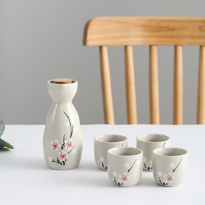 Japansk skyld Pot Set Fruit Wine Mug Sake Cup Husholdning Baijiu Wine Mug Ceramic Sake Wine Set