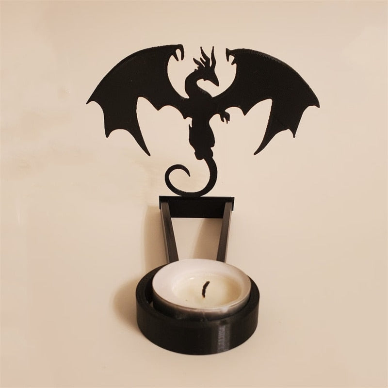 Spooktacular Halloween Shadow Decor Funny Candlestick med Skull Pumpkin Witch Desktop Decor Horror Spooky Decor 2023 Halloween