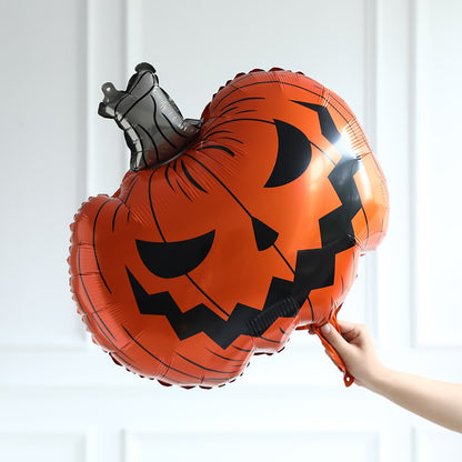 148pcs Halloween Gran globo de calabaza guirnalda de color naranja negro globos blancos 3d bate pegatinas para decoraciones de fiestas de Halloween