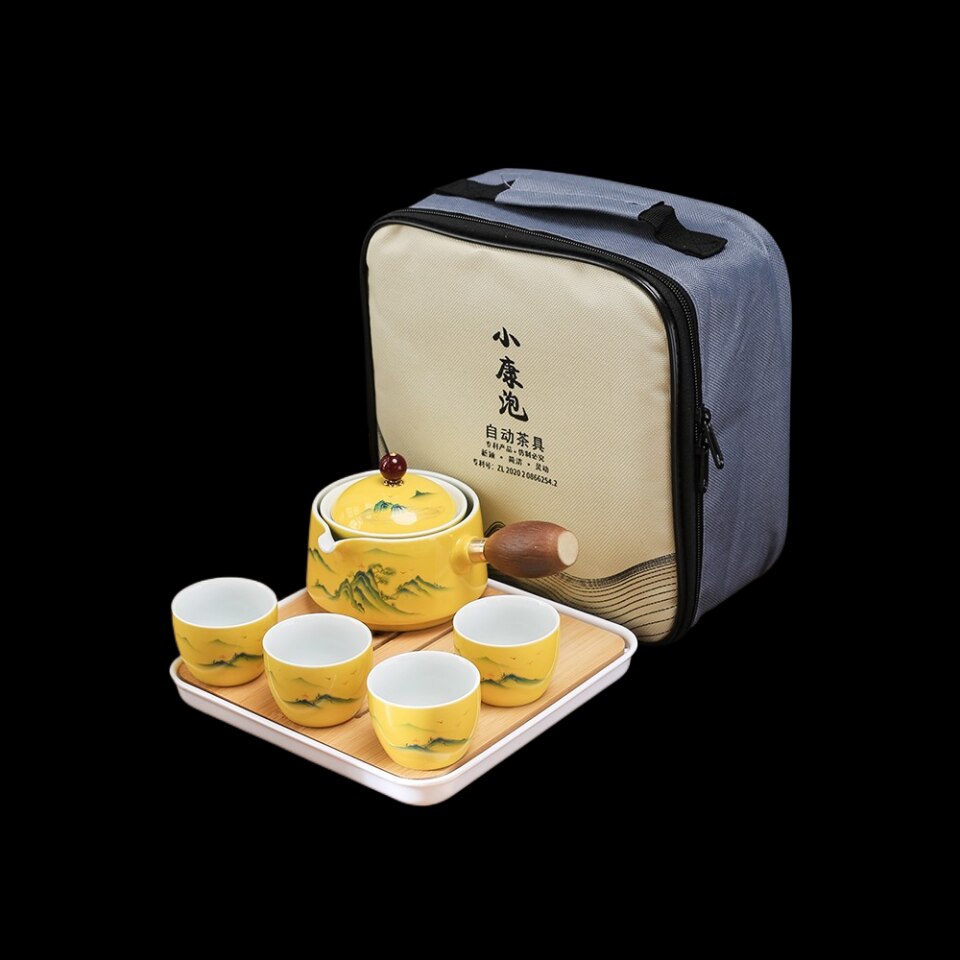 Keramický šálek čaje pro porcelán puer čínský kungfu čaj set 360 rotační čajový výrobce a infuzí ， přenosný cestovní čaj SE