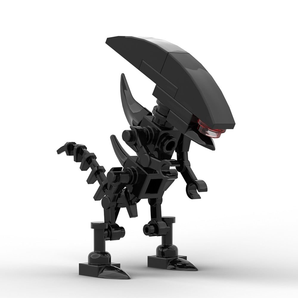 GoBricks Alien and Faces Hugger Build Back Tahsilat Modeli Oyuncak Mini Aksiyon Şekil Klasik Tuğla Oyuncaklar Çocuklar Hediye