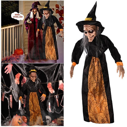 Halloween Witch Ghost Decor Horror Riipus hehkuva kepponen rekvisiitta sähköiset lelut Haunted House Bar Club Home Festival Discoration