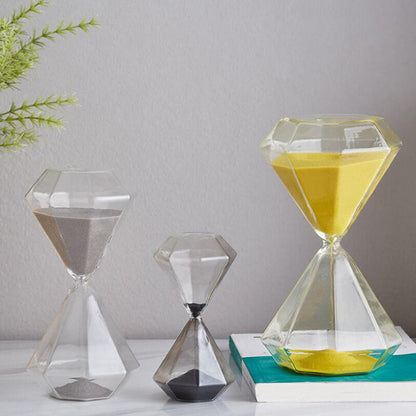 5-60 Minutes Diamond Sand Clock Hourglass Sandglass Children Gift Sand Timer Home Decoration Available in Multiple Color Options
