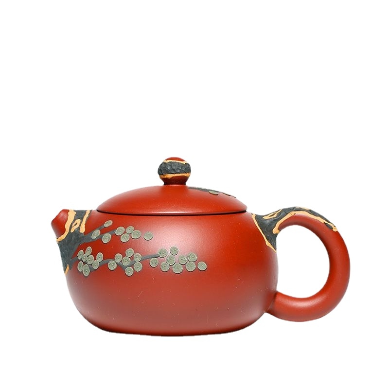 Yixing Tea pote de chá de chá de chá de chá filtro feito à mão argila roxa Teaware Presentes personalizados Conjunto de bebidas