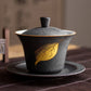 Tasse à thé gaiwan en céramique, soupière faite à la main, service à thé kung fu chinois, verres