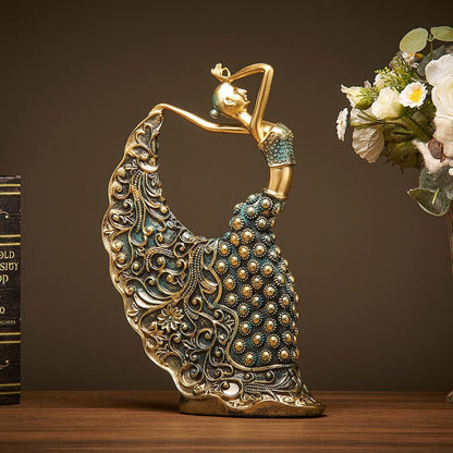 Ornamenti desktop ballerini indiani moderni semplici decorazioni di artigianato di vino creativo di lusso