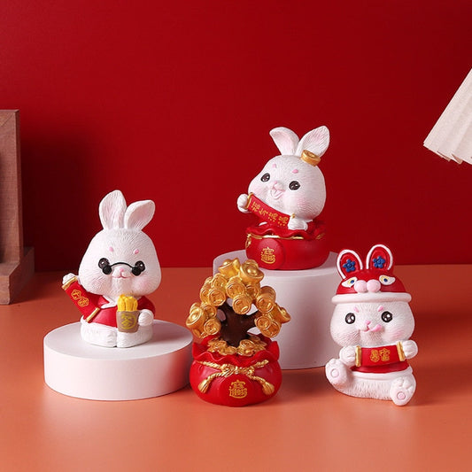 Malý zvíře Ozdoba Dollhouse Home Decoration Rabbit Miniature Micro Krajina králíka za Bunny Ornament pro 2023