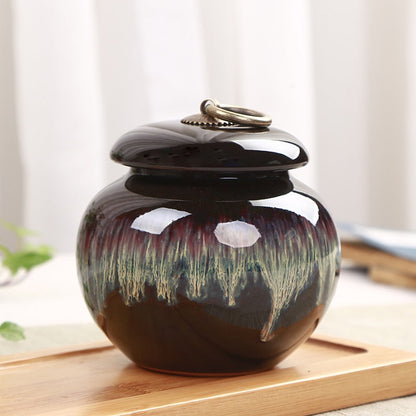 Lille te kan keramisk opbevaring Jar fugtighedsbevis forseglet jar te caddy hjemme mad arrangør te container candy krukker opbevaringstank