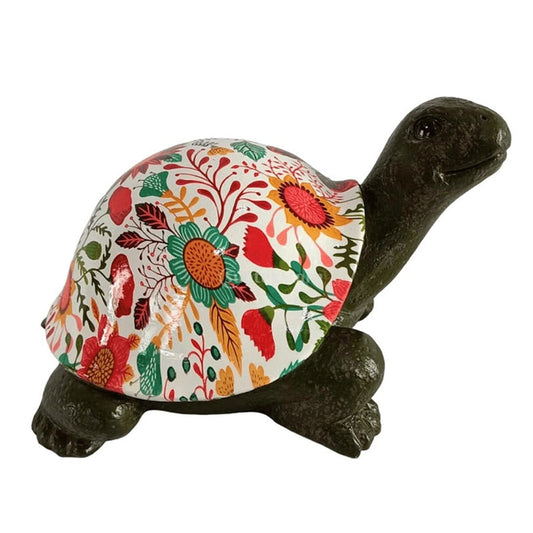 Statue de tortue colorée en résine, transfert d'eau, décoration de la maison, salon, bureau, Graffiti, ornement, cadeaux