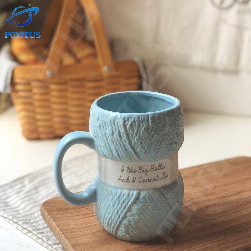 Tazze di ceramica in lana colorate da 450 ml con manico di tazze da tè al latte di caffè da casa bevande in porcellana tazza di tazza per la colazione.