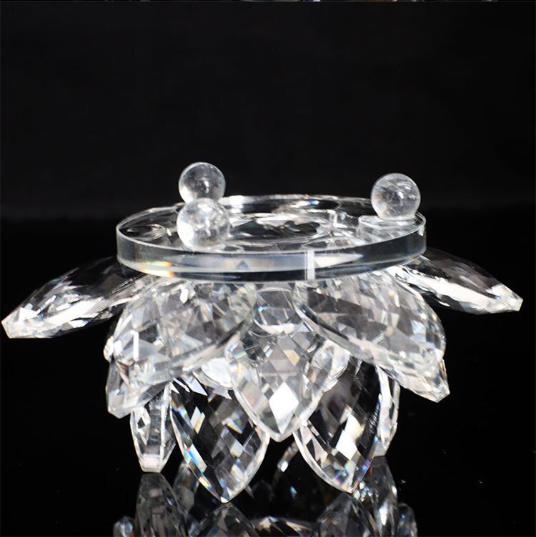 80 -миллиметровый кварцевый кристаллы лотос цветочные ремесла стекло феншуй украшения лечительные кристаллы домашняя вечеринка Виккан декор йога подарки сувенир