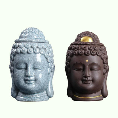Buddha keramisk te jar te caddy opbevaringstank forseglet tank te container candy jar mad arrangør tepasse opbevaringsboks te kan