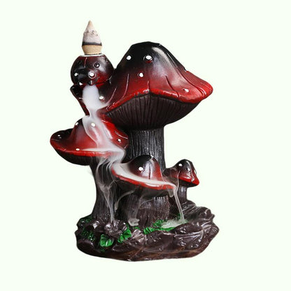 Грибные ладанные водопад с горелкой портативный творческий ладан держатель домашний гриб гриб Альпийский обратный декор благовония