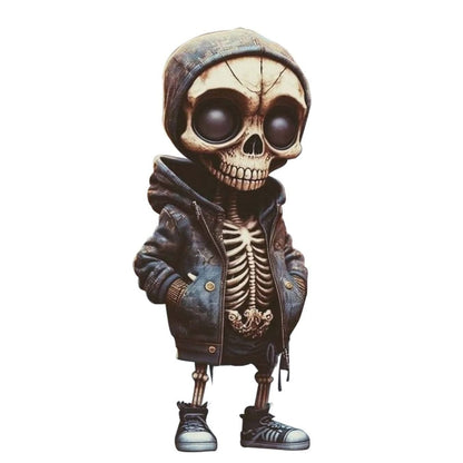 Hars Cool Skeleton Figuren Halloween Skelet Figurine Skull vreselijke ornamenten auto instrumenten paneel bureau decoratie