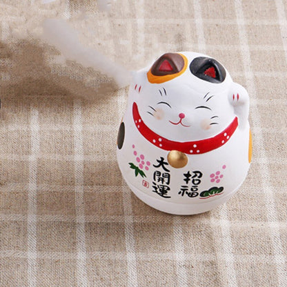 Cerámica japonesa Crafts Cartoon Lucky Cat Fortune Ornament Landament Landament Decor Accesorios de decoración del hogar Regalos Decoración de la sala de estar