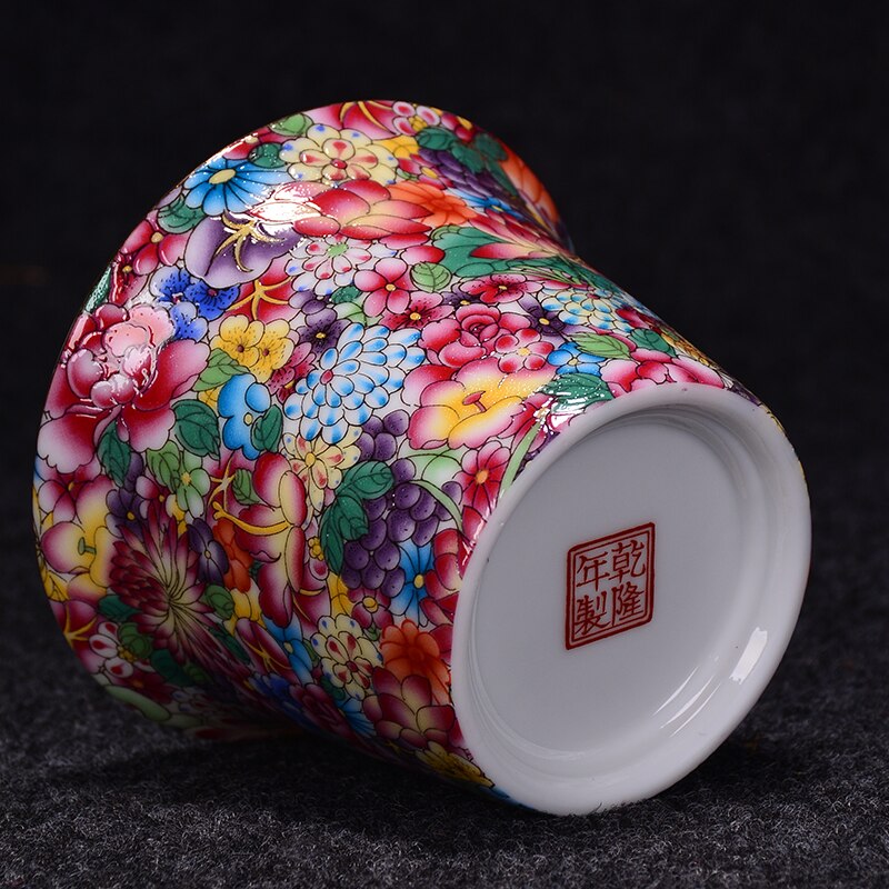 175 ml Jingdezhen utsökta pastell te turen handgjorda gaiwan keramik te skål kinesiska te set accessoarer hushåll drinkware