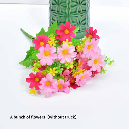 가정 장식 레트로 트럭 미니 화분 즙이 많은 인공 식물 수지 화분 사무실 책상 공예 장식 방 장식